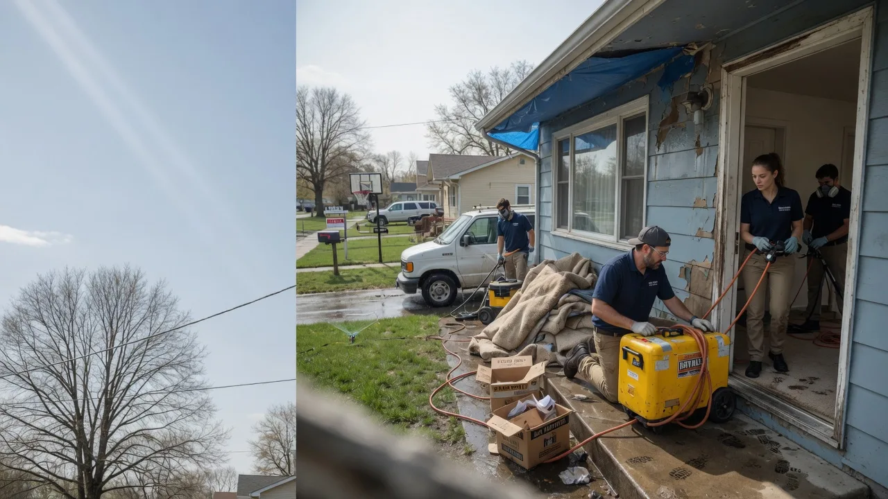 Basement Flood Cleanup in Wrights, IL near me